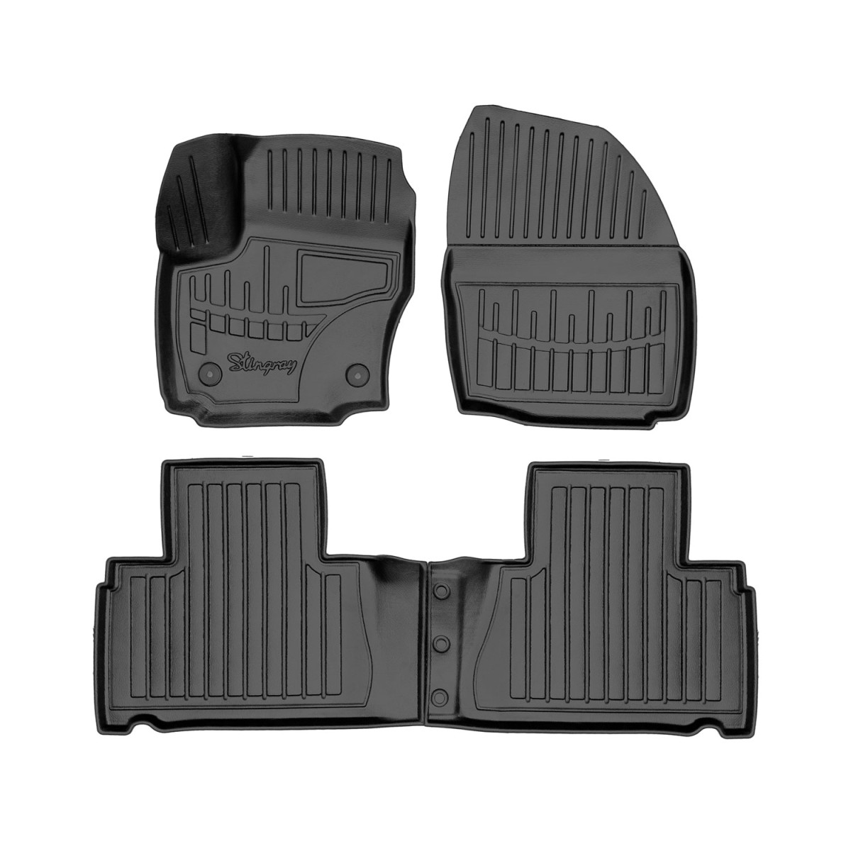 Gummimatten Ford S-Max 2011-2014 (round clips)