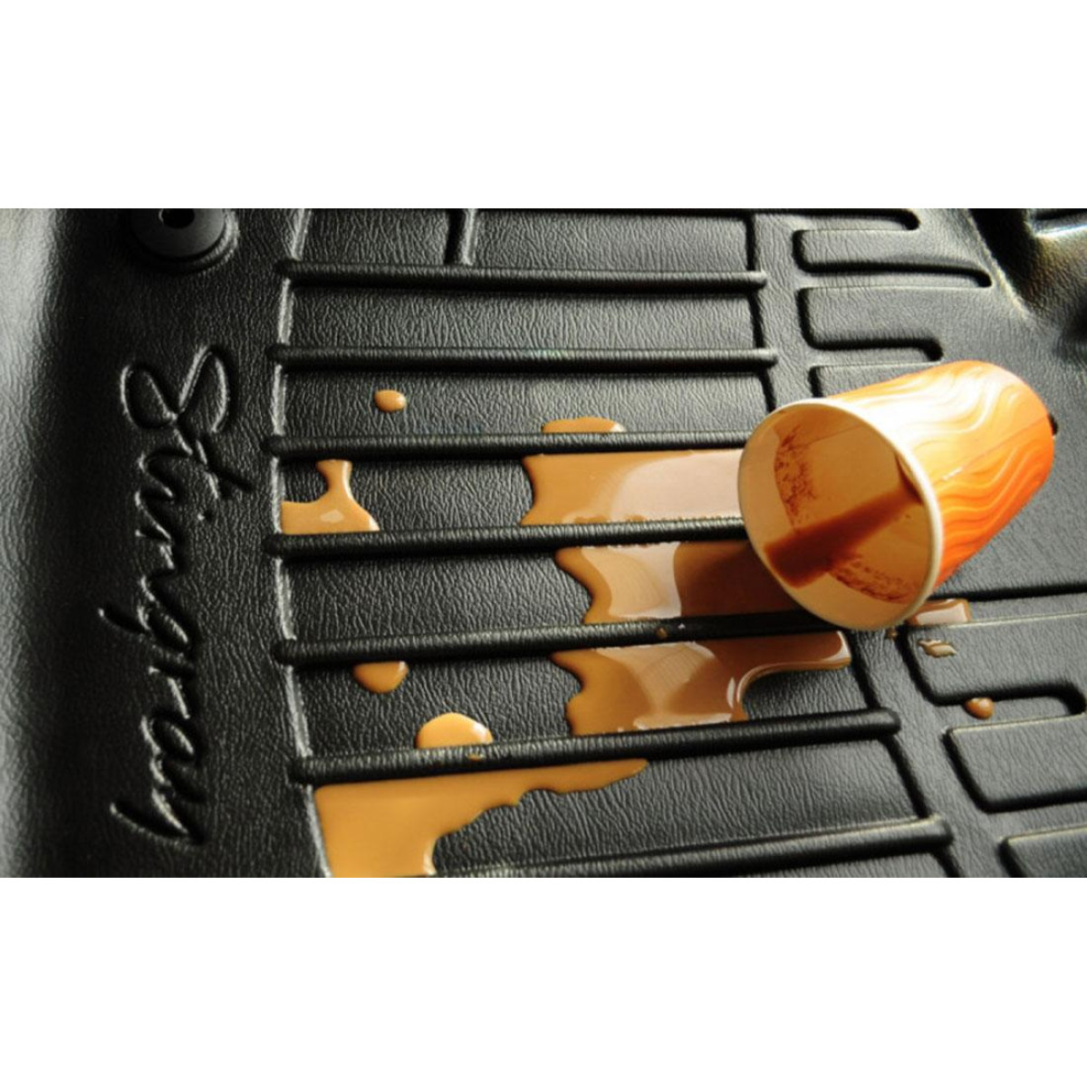 3D gummimatten FORD Mondeo IV 2007-2014, 5 Stk. / schwarz / 5007095 /  erhöhte kanten