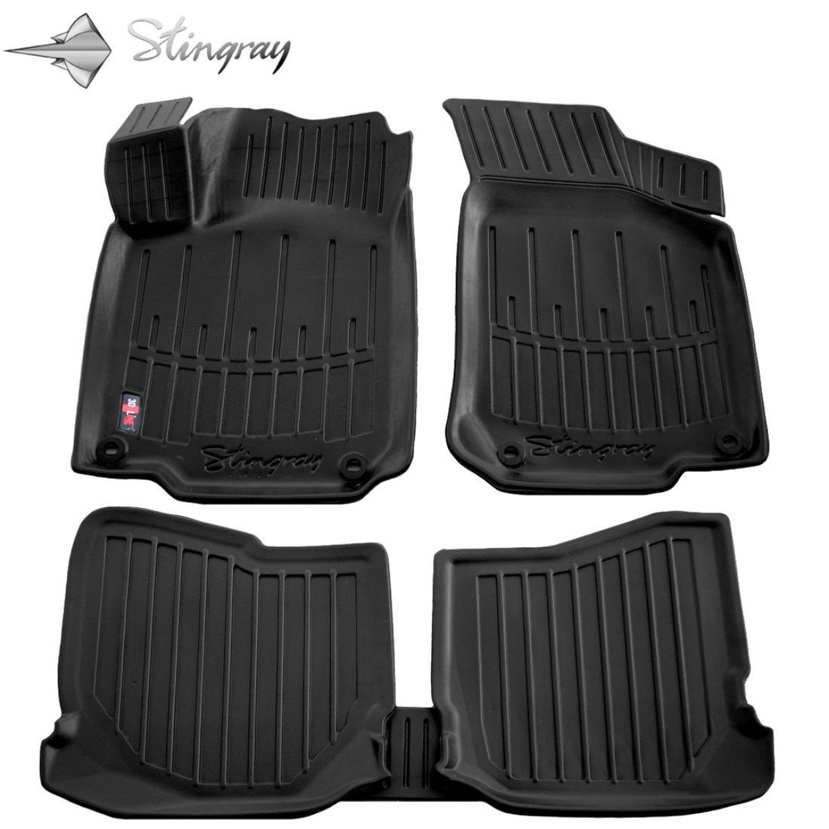 3D gummimatten SKODA Octavia I 1996-2004, 5 Stk. / schwarz