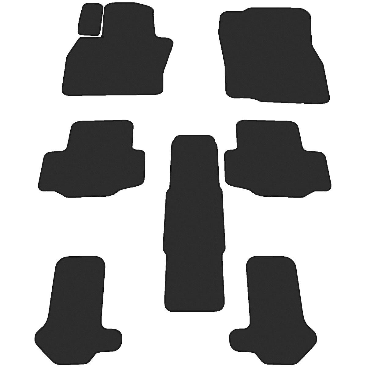 Stoffmatten für Mazda CX-80, 6-Sitzer ab 2024.