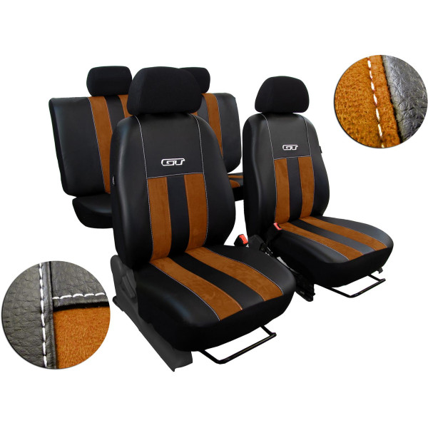 Universelle “GT” Sitzbezüge (Kunstleder mit Alcantara)