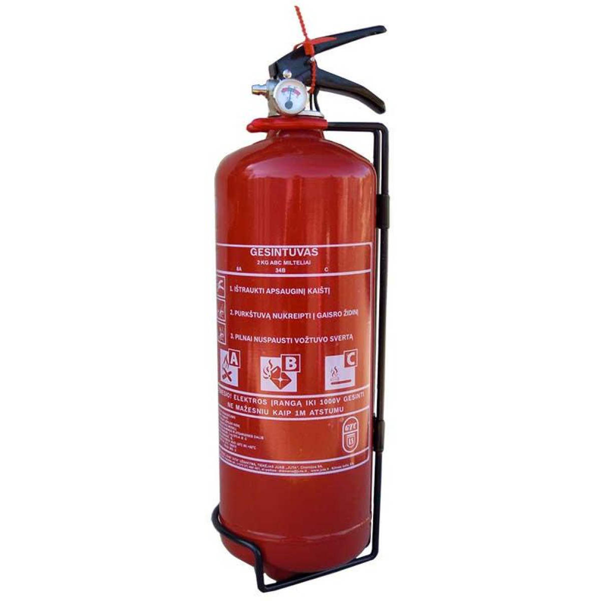 Feuerlöscher GP-2x-ABC mit Aufhängung Feuerlöscher GP-2x-ABC mit Aufhängung