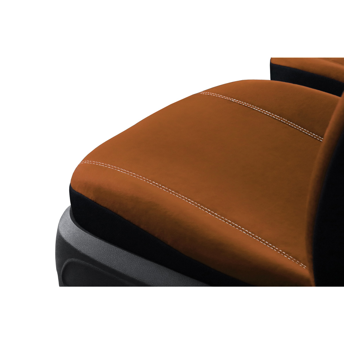 Lehnen Sitzbezug vorn links heizbar Leder braun VW Golf 5 V 4-türig  Sportsitz