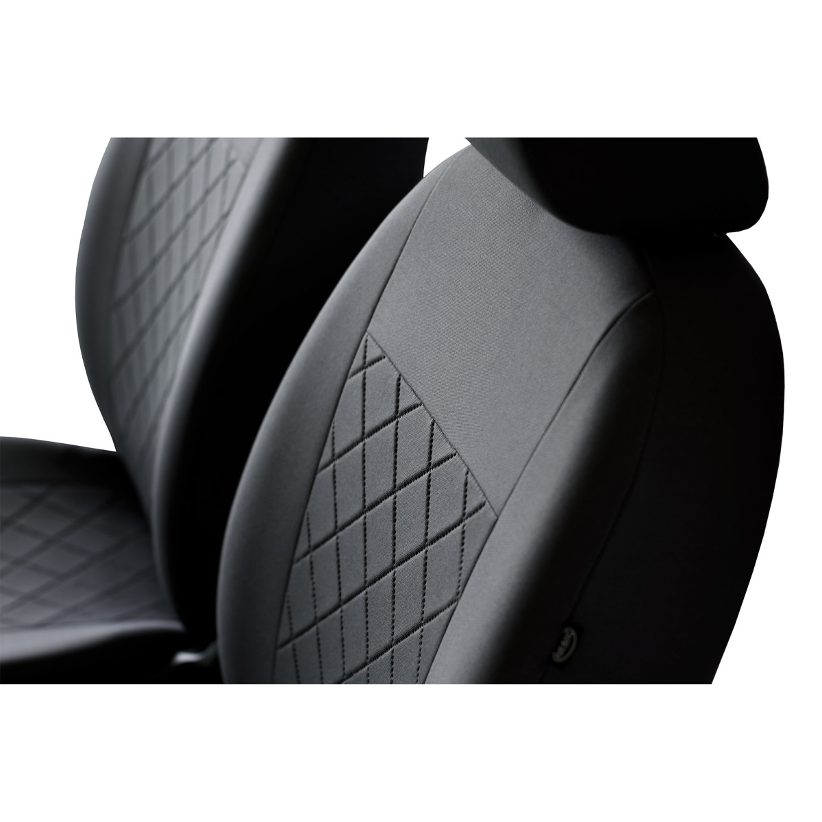 Sitzbezüge passend für Audi A1 (Rubinrot-Schwarz) Komplett