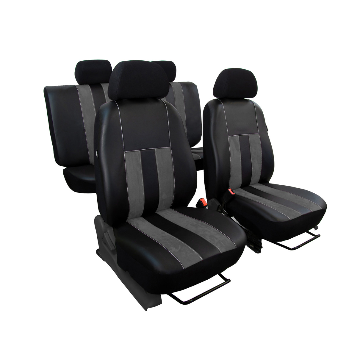 Hochwertige Sitzbezüge passend für Suzuki Alto (Schwarz-Braun)