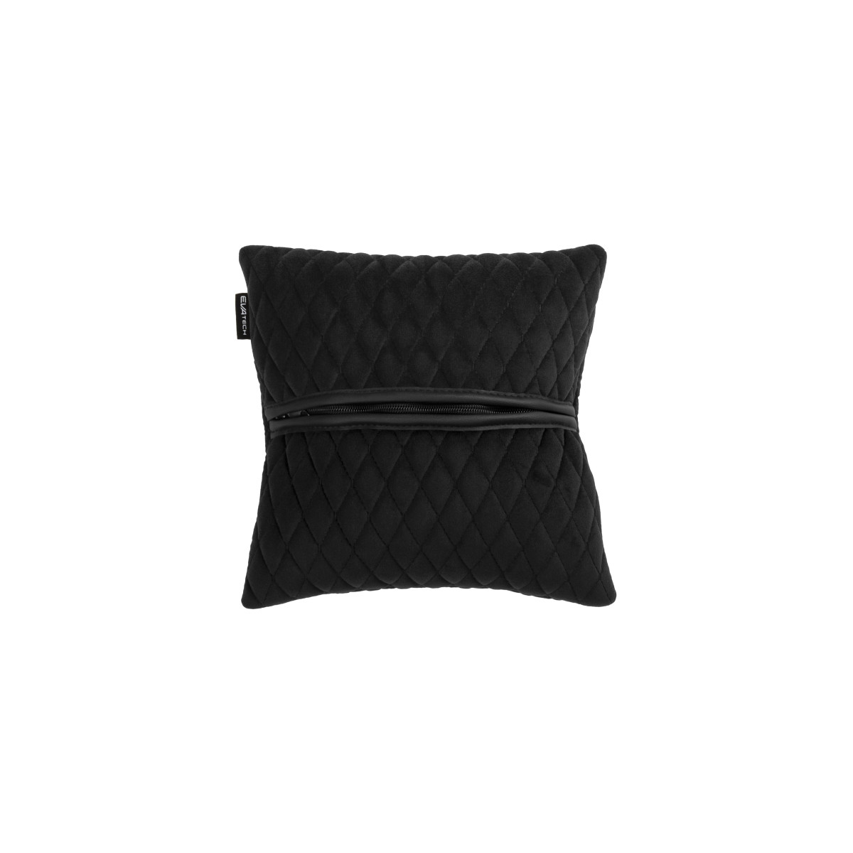EVAtech Autokissen 30x30 cm - schwarz / schwarze Nähte EVAtech Autokissen 30x30 cm - schwarz / schwarze Nähte