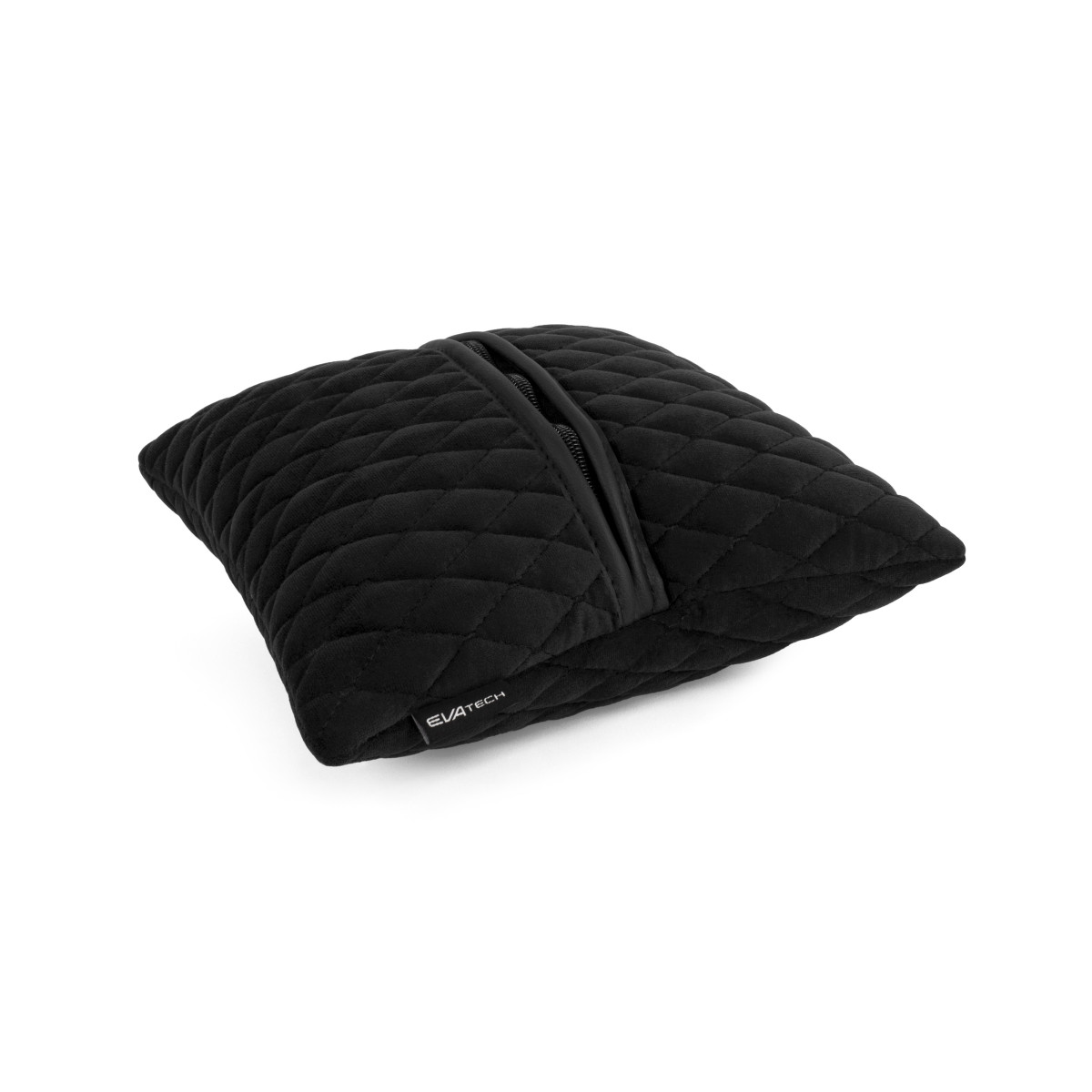 EVAtech Autokissen 30x30 cm - schwarz / schwarze Nähte EVAtech Autokissen 30x30 cm - schwarz / schwarze Nähte