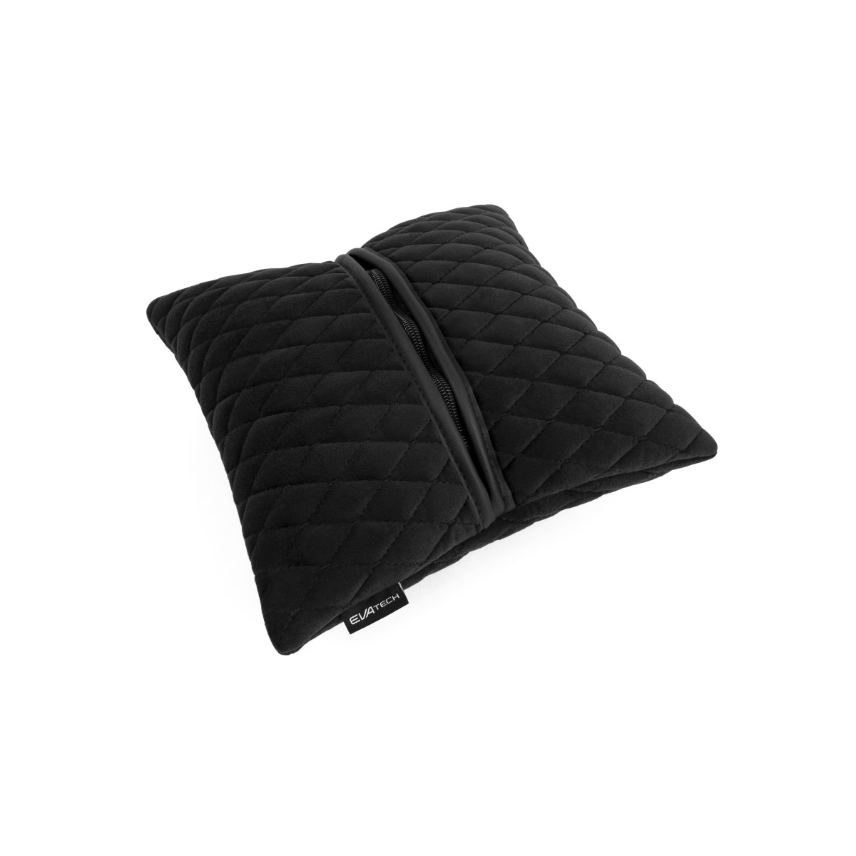 EVAtech Autokissen 30x30 cm - schwarz / schwarze Nähte EVAtech Autokissen 30x30 cm - schwarz / schwarze Nähte