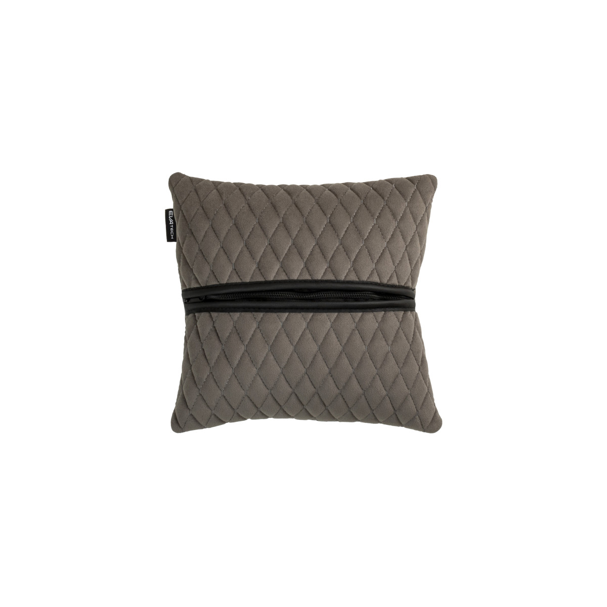 EVAtech Autokissen 30x30 cm - schwarz / schwarze Nähte EVAtech Autokissen 30x30 cm - schwarz / schwarze Nähte