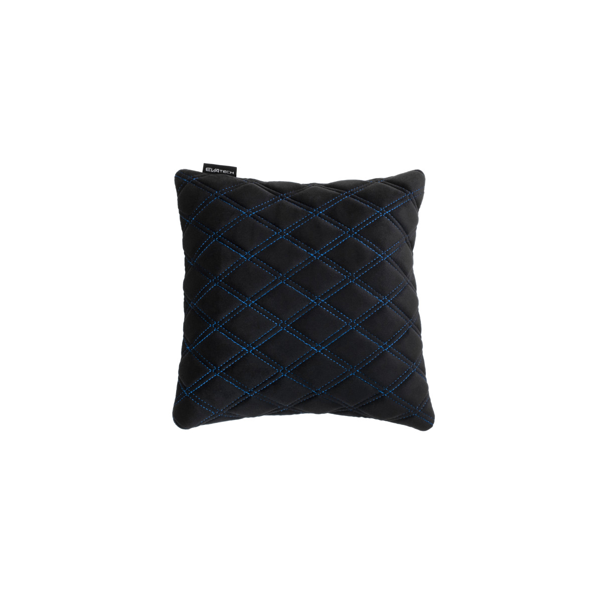 EVAtech Autokissen 30x30 cm - schwarz / blaue Nähte EVAtech Autokissen 30x30 cm - schwarz / blaue Nähte