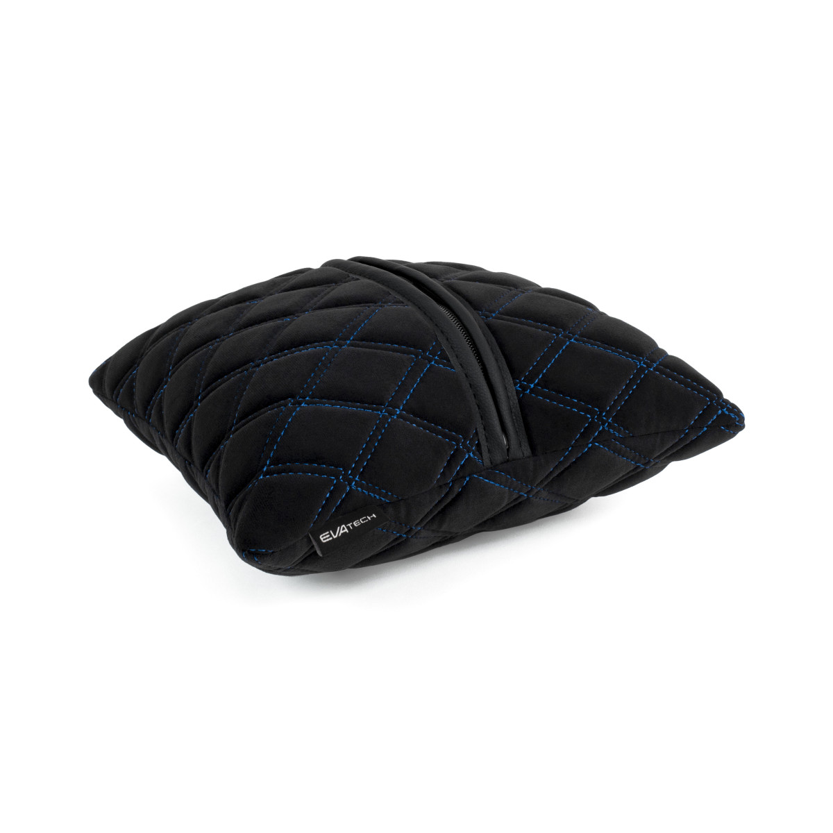 EVAtech Autokissen 30x30 cm - schwarz / blaue Nähte EVAtech Autokissen 30x30 cm - schwarz / blaue Nähte