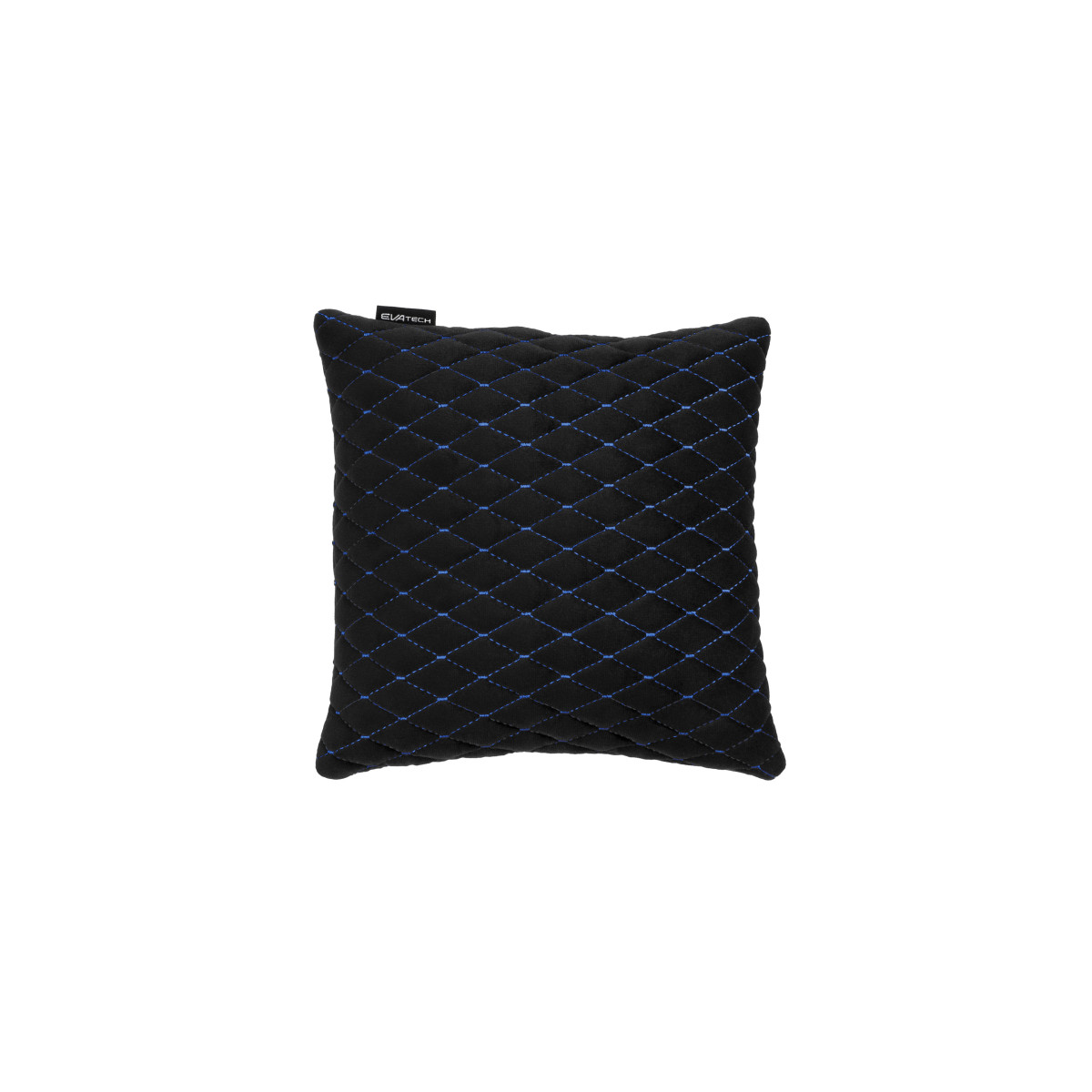 EVAtech Autokissen 30x30 cm - schwarz / blaue Nähte EVAtech Autokissen 30x30 cm - schwarz / blaue Nähte