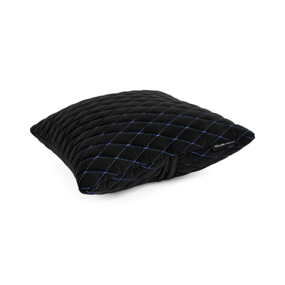 EVAtech Autokissen 30x30 cm - schwarz / blaue Nähte EVAtech Autokissen 30x30 cm - schwarz / blaue Nähte