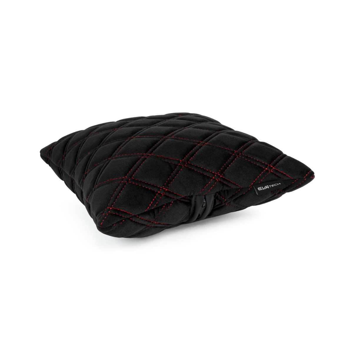 EVAtech Autokissen 30x30 cm - schwarz / rote Nähte EVAtech Autokissen 30x30 cm - schwarz / rote Nähte