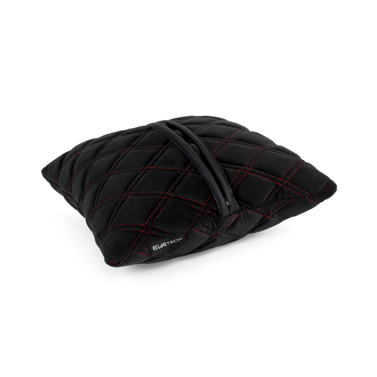 EVAtech Autokissen 30x30 cm - schwarz / rote Nähte EVAtech Autokissen 30x30 cm - schwarz / rote Nähte