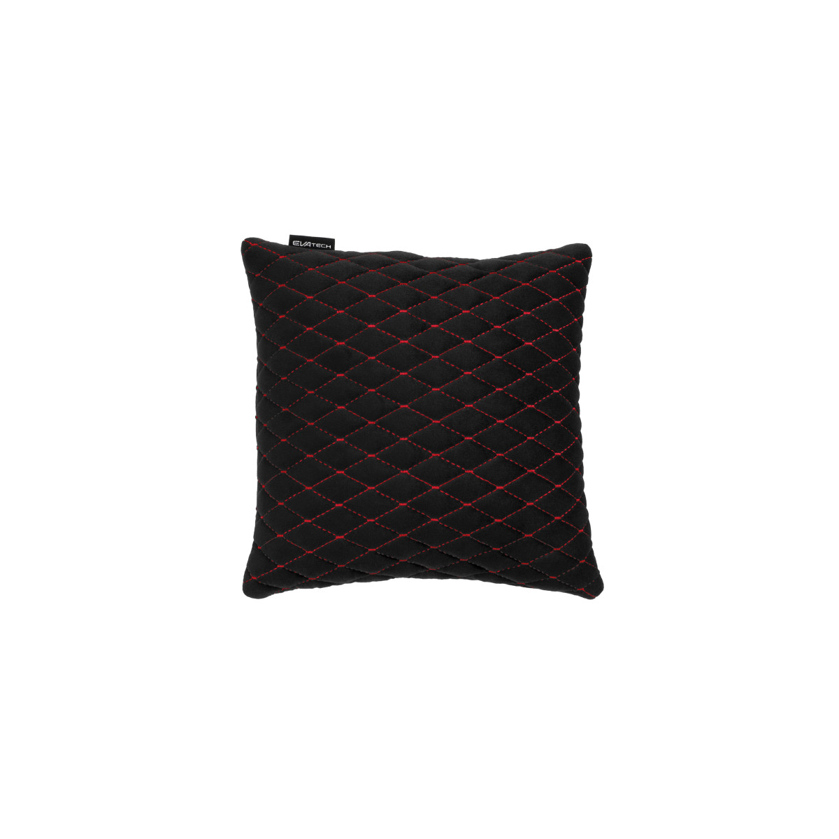 EVAtech Autokissen 30x30 cm - schwarz / rote Nähte EVAtech Autokissen 30x30 cm - schwarz / rote Nähte