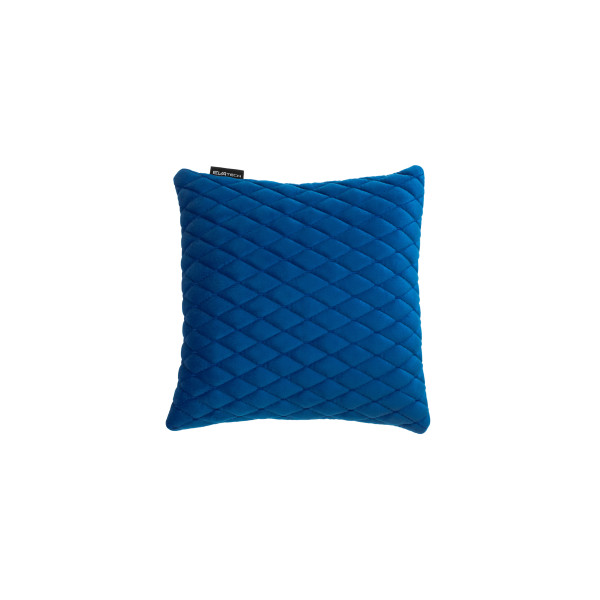 EVAtech Autokissen 30x30 cm - blau / blaue Nähte