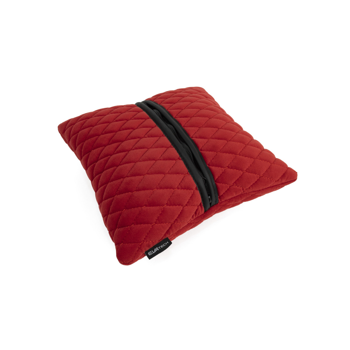 EVAtech Autokissen 30x30 cm - rot / rote Nähte EVAtech Autokissen 30x30 cm - rot / rote Nähte