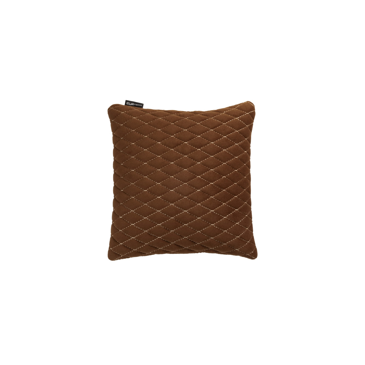EVAtech Autokissen 30x30 cm - braun / braune Nähte EVAtech Autokissen 30x30 cm - braun / braune Nähte