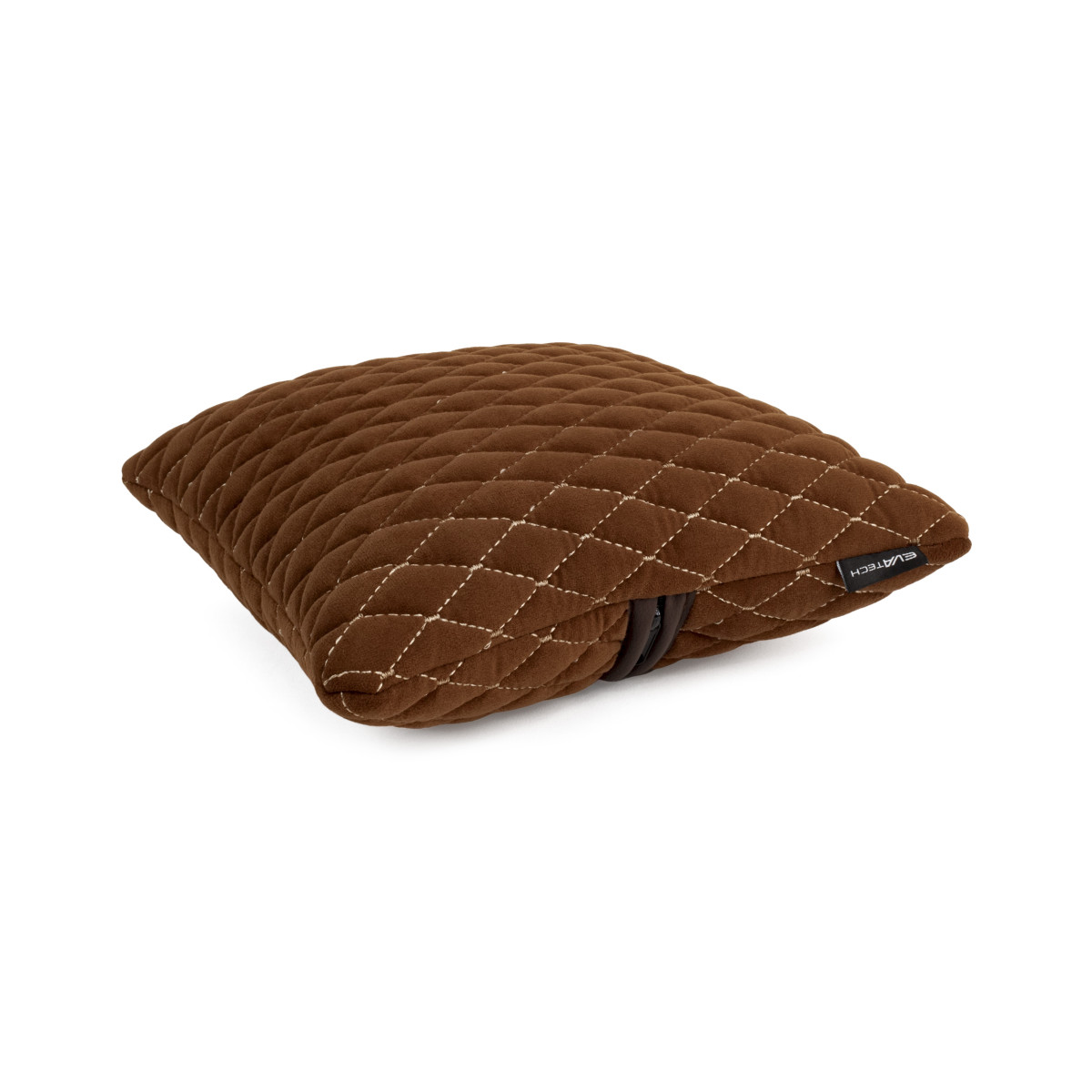 EVAtech Autokissen 30x30 cm - braun / braune Nähte EVAtech Autokissen 30x30 cm - braun / braune Nähte