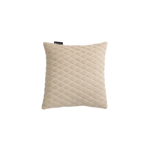 EVAtech Autokissen 30x30 cm - beige / beigefarbene Nähte