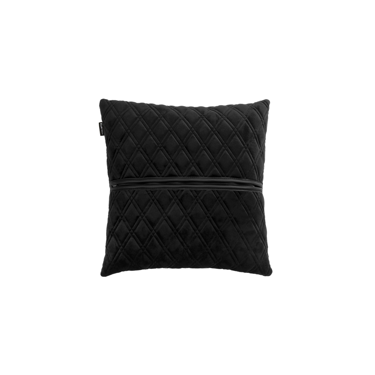 EVAtech Autokissen 40x40 cm - schwarz / schwarze Nähte EVAtech Autokissen 40x40 cm - schwarz / schwarze Nähte