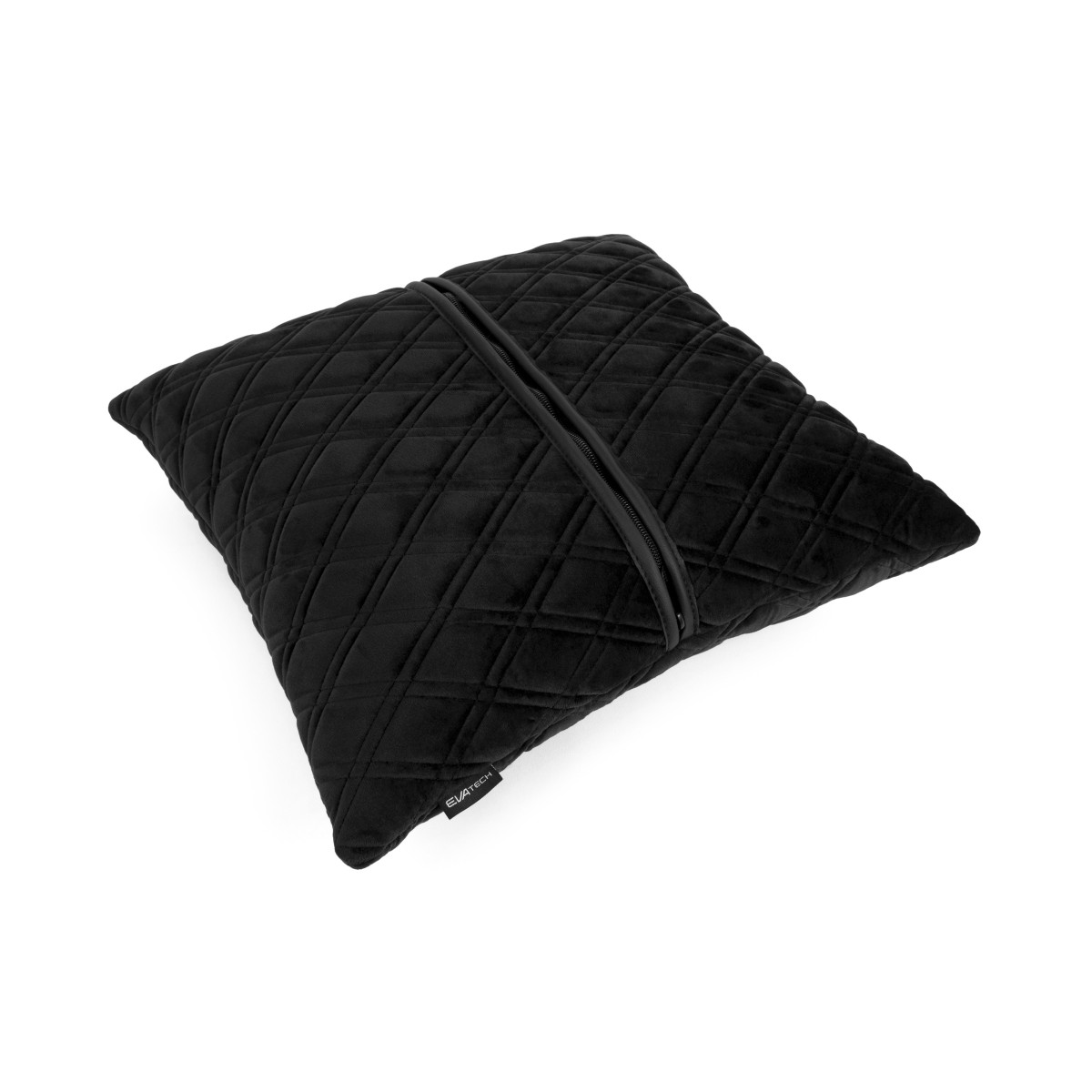 EVAtech Autokissen 40x40 cm - schwarz / schwarze Nähte EVAtech Autokissen 40x40 cm - schwarz / schwarze Nähte