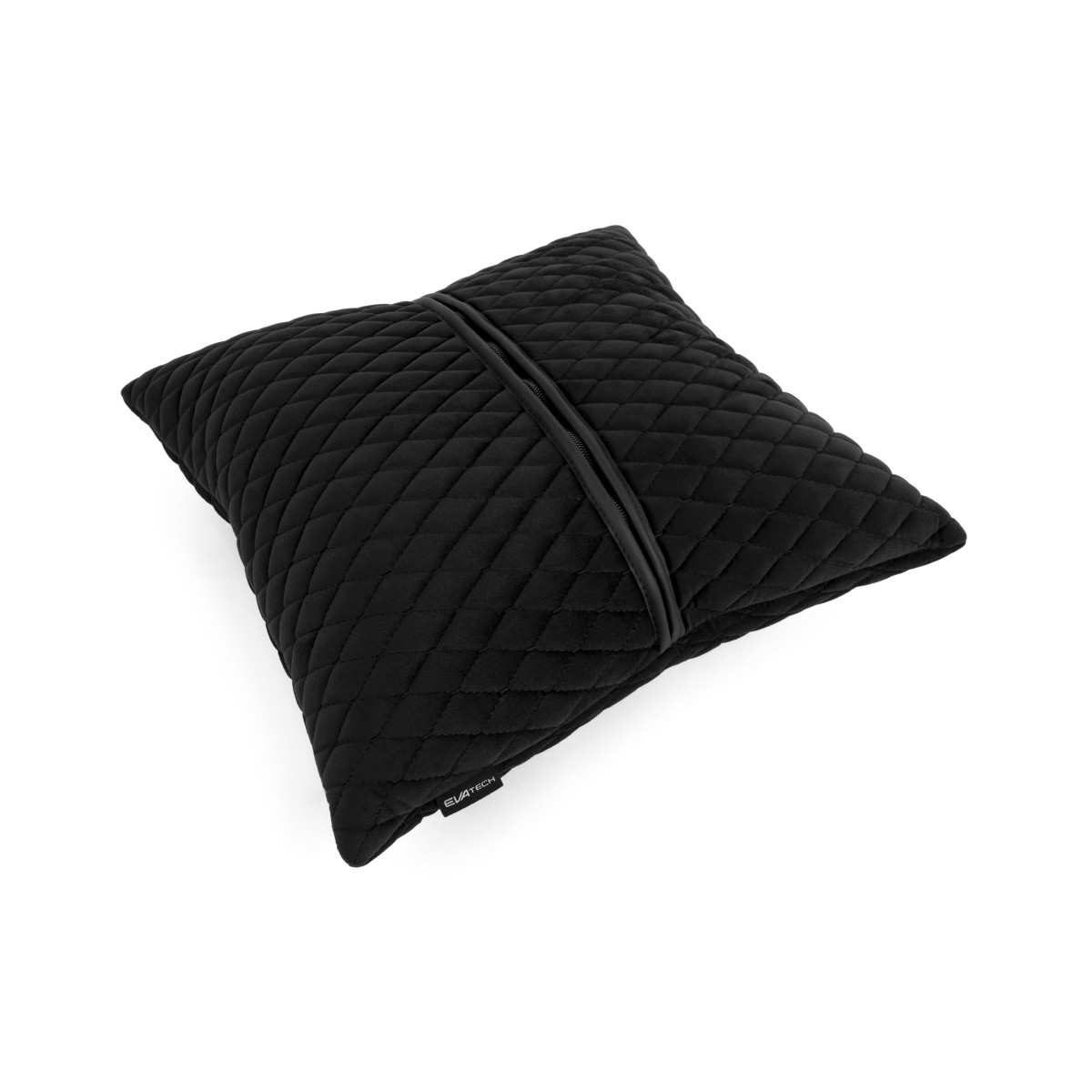 EVAtech Autokissen 40x40 cm - schwarz / schwarze Nähte EVAtech Autokissen 40x40 cm - schwarz / schwarze Nähte