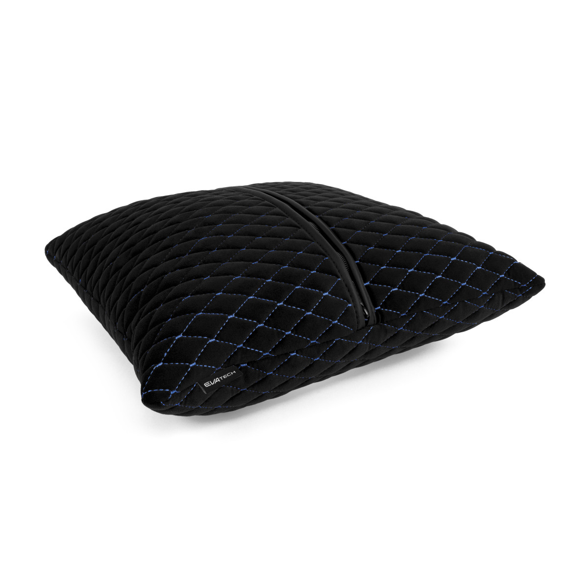 EVAtech Autokissen 40x40 cm - schwarz / blaue Nähte EVAtech Autokissen 40x40 cm - schwarz / blaue Nähte