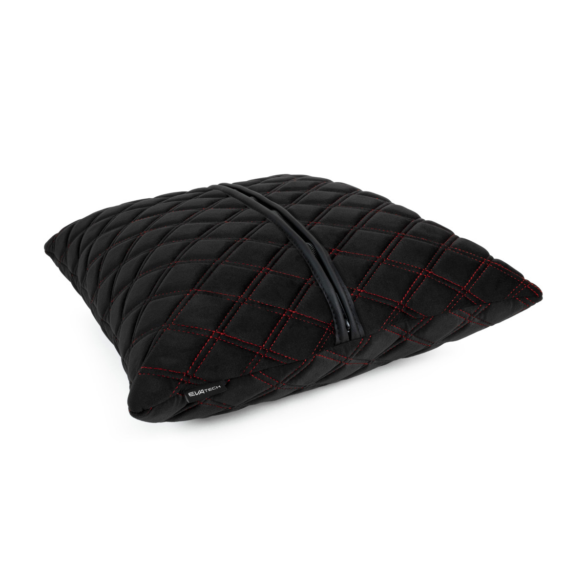 EVAtech Autokissen 40x40 cm - schwarz / rote Nähte EVAtech Autokissen 40x40 cm - schwarz / rote Nähte