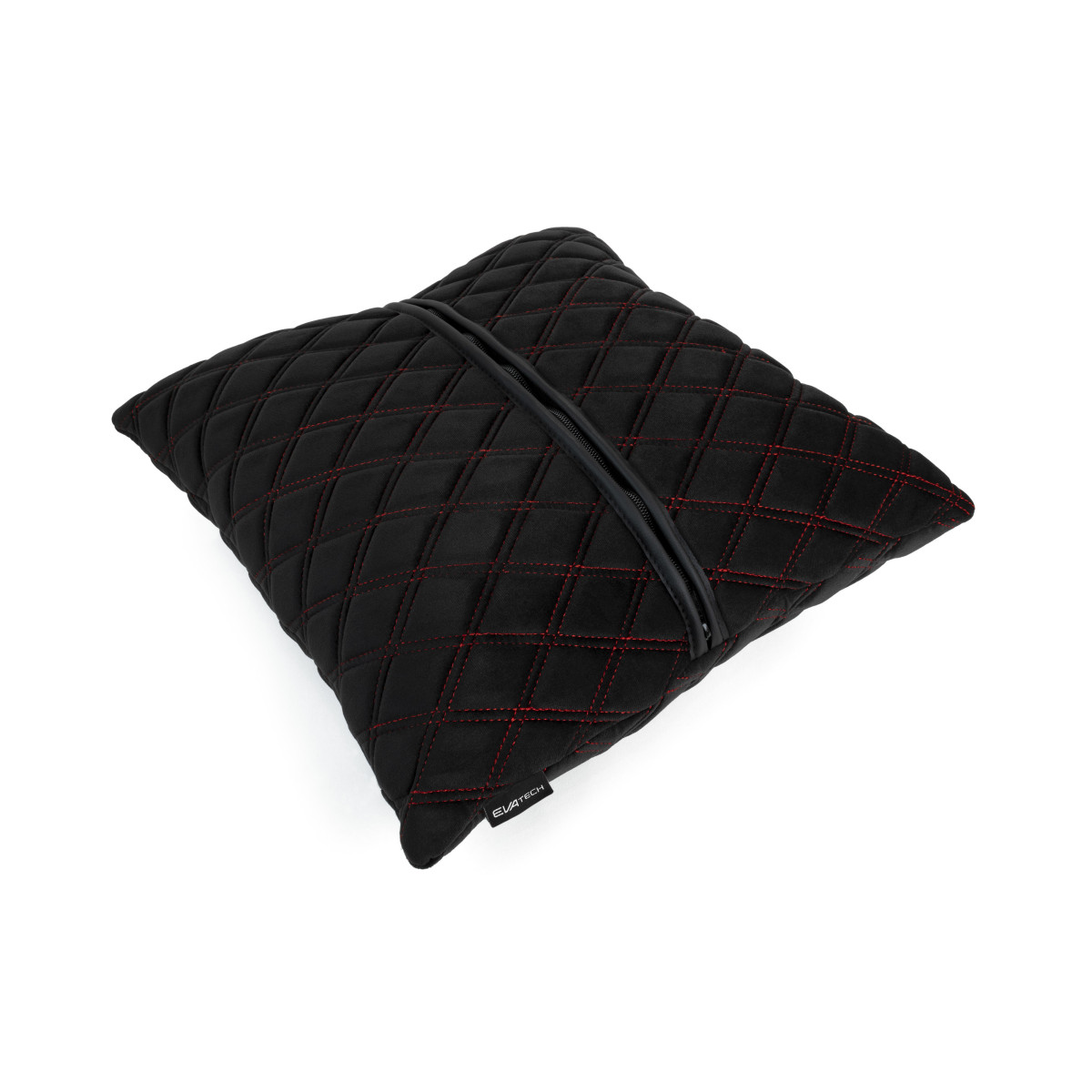 EVAtech Autokissen 40x40 cm - schwarz / rote Nähte EVAtech Autokissen 40x40 cm - schwarz / rote Nähte