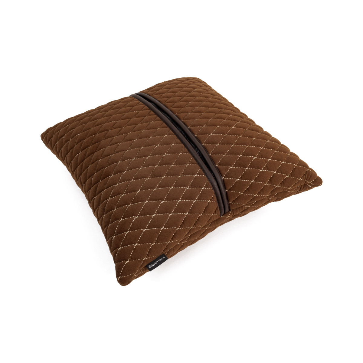 EVAtech Autokissen 40x40 cm - braun / braune Nähte EVAtech Autokissen 40x40 cm - braun / braune Nähte