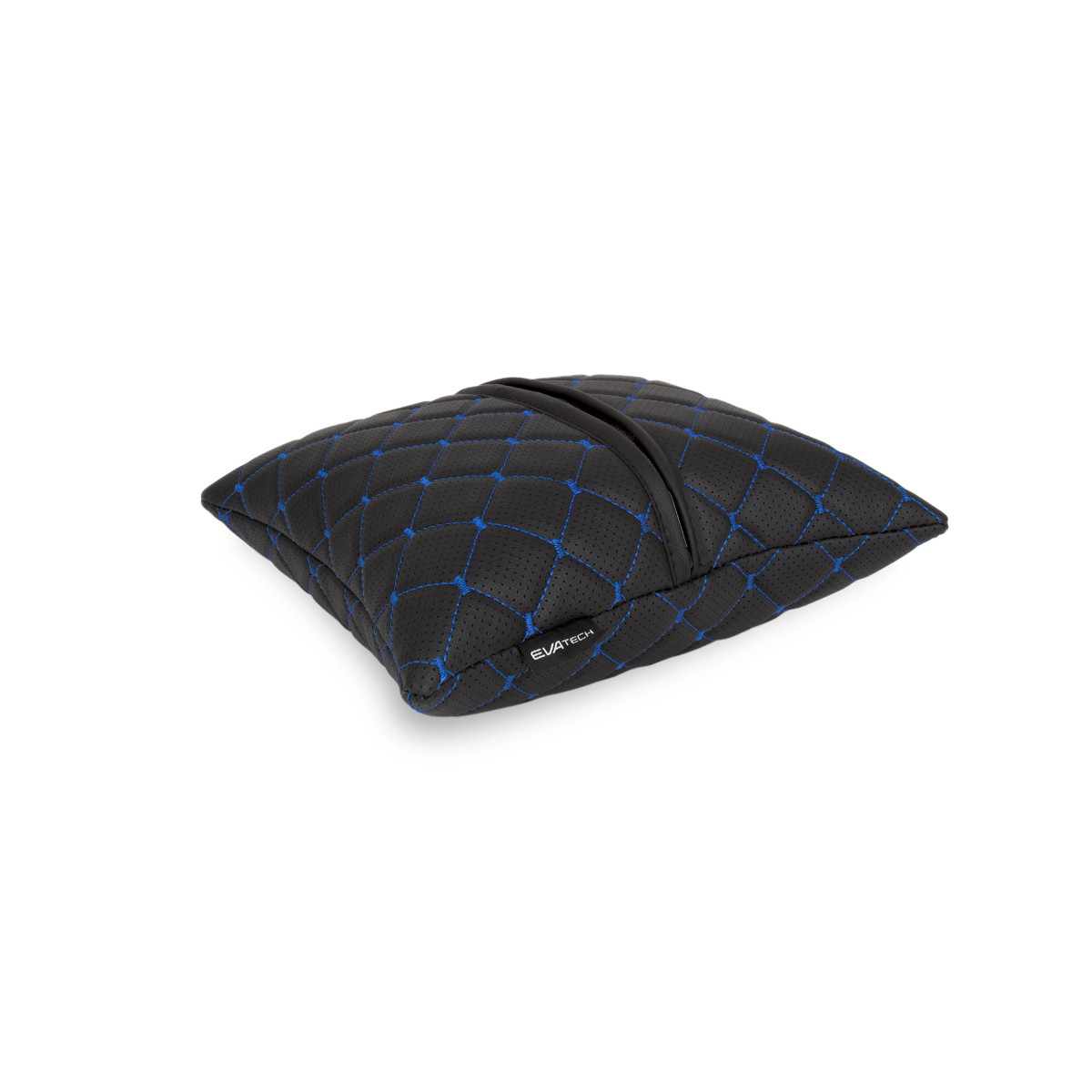EVAtech ECO Autokissen 30x30 cm - schwarz / blaue Nähte EVAtech ECO Autokissen 30x30 cm - schwarz / blaue Nähte