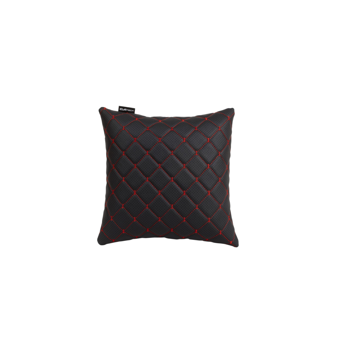 EVAtech ECO Autokissen 30x30 cm - schwarz / rote Nähte EVAtech ECO Autokissen 30x30 cm - schwarz / rote Nähte