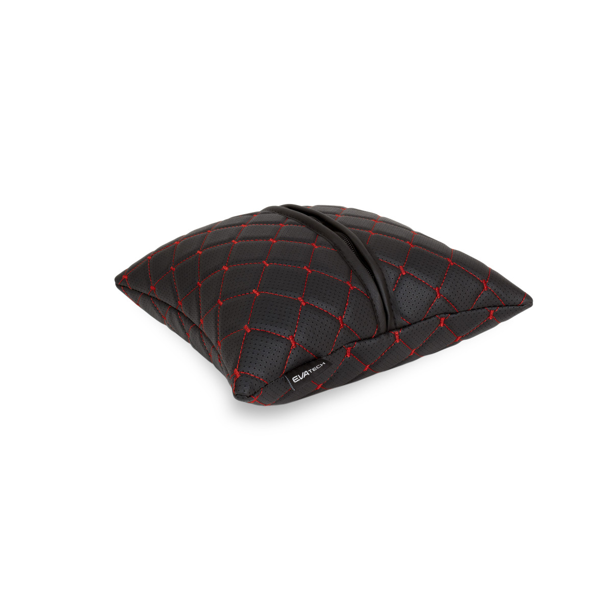 EVAtech ECO Autokissen 30x30 cm - schwarz / rote Nähte EVAtech ECO Autokissen 30x30 cm - schwarz / rote Nähte