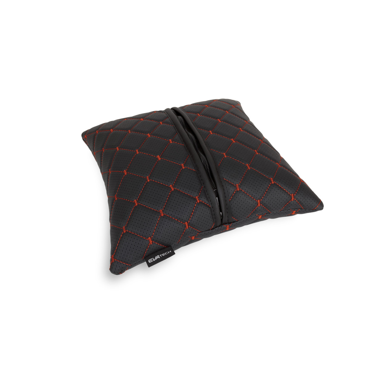 EVAtech ECO Autokissen 30x30 cm - schwarz / rote Nähte EVAtech ECO Autokissen 30x30 cm - schwarz / rote Nähte