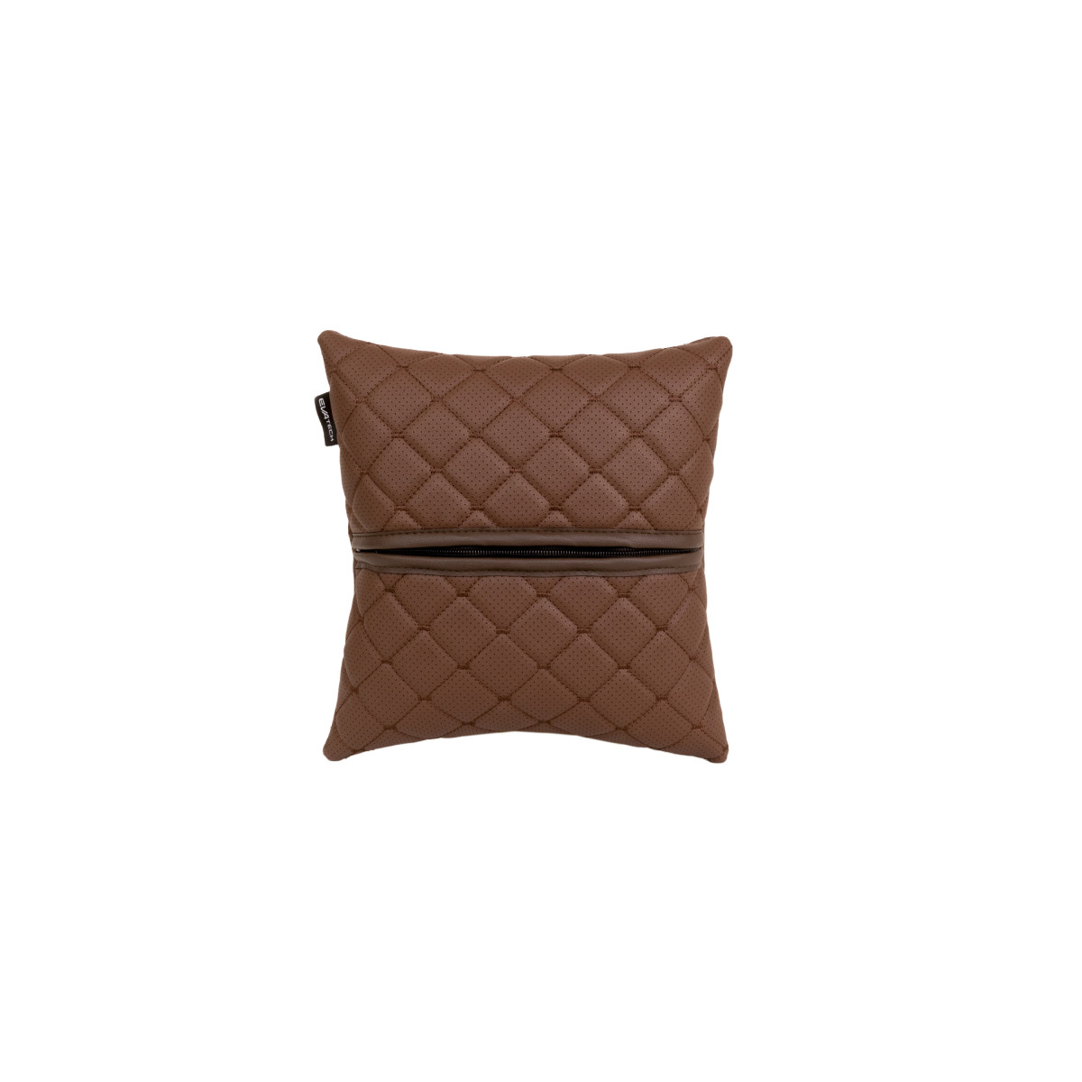 EVAtech ECO Autokissen 30x30 cm - braun / braune Nähte EVAtech ECO Autokissen 30x30 cm - braun / braune Nähte