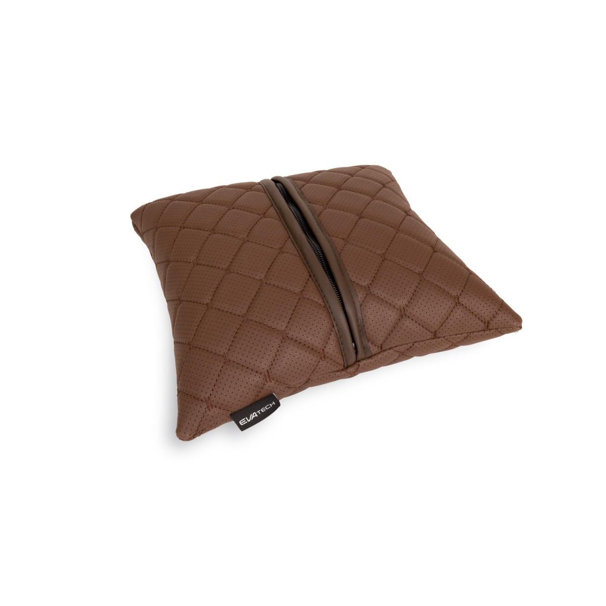 EVAtech ECO Autokissen 30x30 cm - braun / braune Nähte EVAtech ECO Autokissen 30x30 cm - braun / braune Nähte