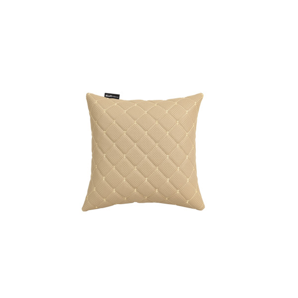 EVAtech ECO Autokissen 30x30 cm - beige / beigefarbene Nähte