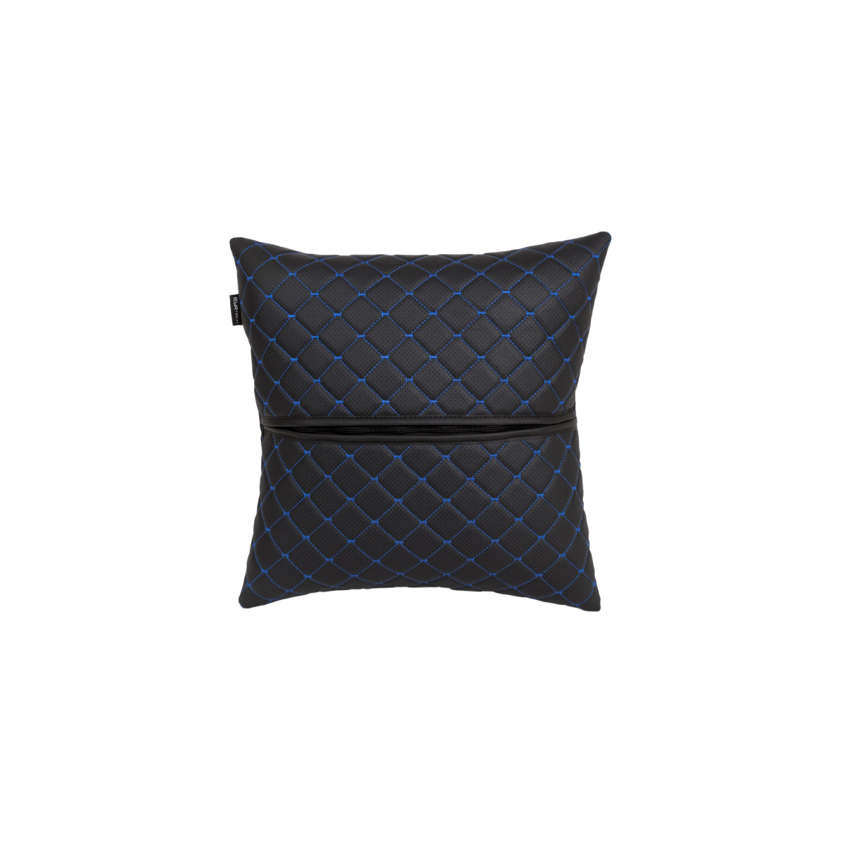 EVAtech ECO Autokissen 40x40 cm - schwarz / blaue Nähte EVAtech ECO Autokissen 40x40 cm - schwarz / blaue Nähte