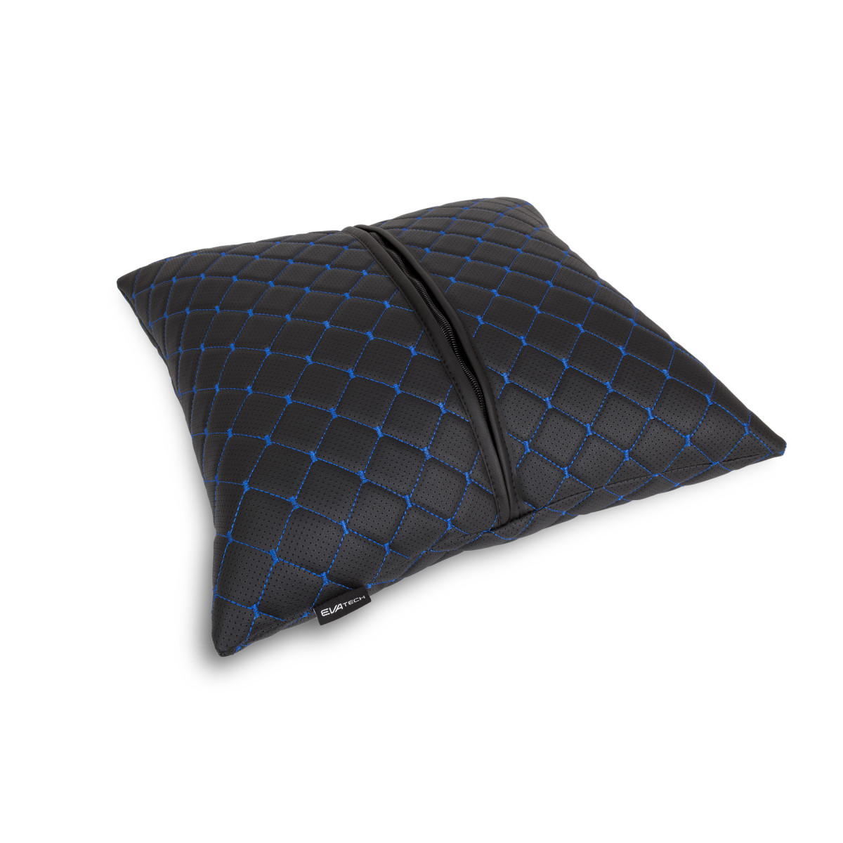 EVAtech ECO Autokissen 40x40 cm - schwarz / blaue Nähte EVAtech ECO Autokissen 40x40 cm - schwarz / blaue Nähte