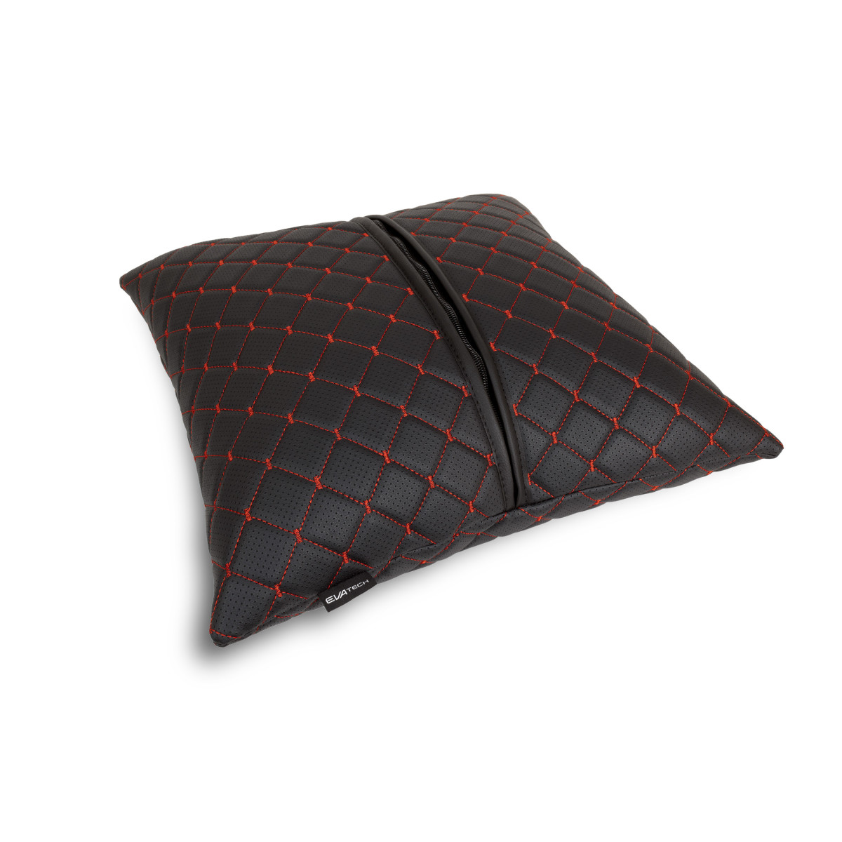 EVAtech ECO Autokissen 40x40 cm - schwarz / rote Nähte EVAtech ECO Autokissen 40x40 cm - schwarz / rote Nähte