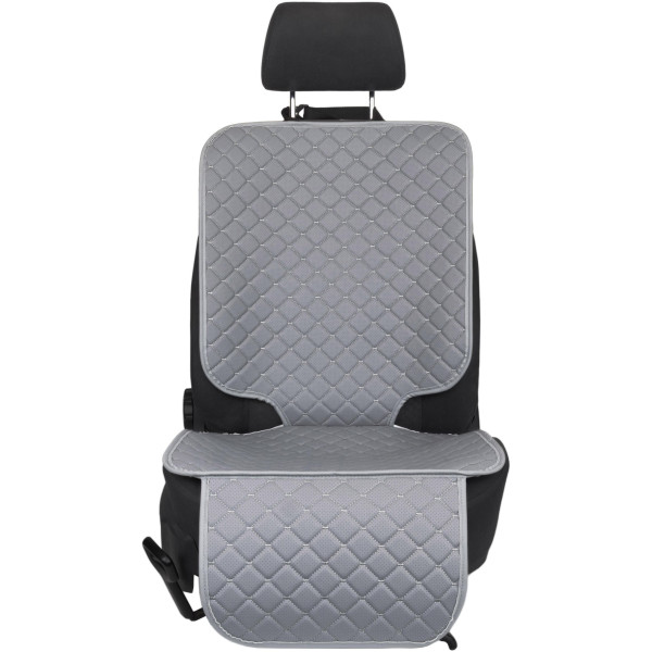 EVAtech ECO Kindersitzschutz für Autositze - grau / graue Kanten / graue Nähte