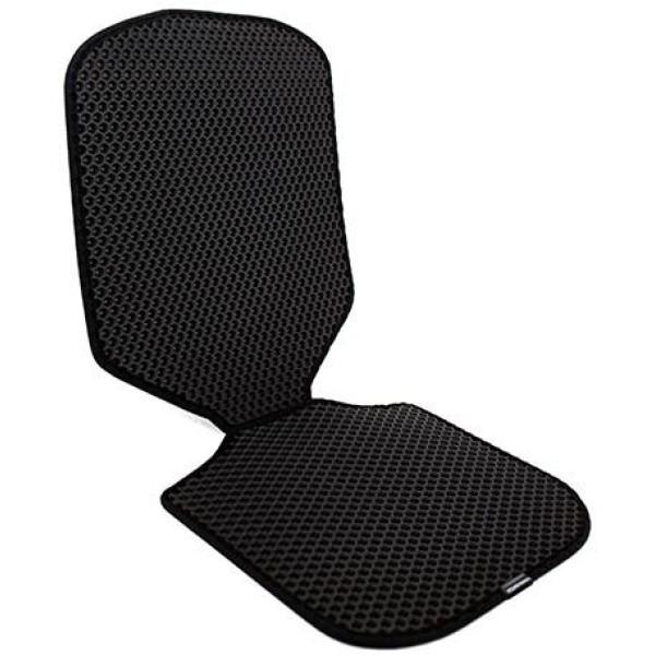 EVAtech Sitzschutz für Kindersitze - schwarz / schwarze Kanten