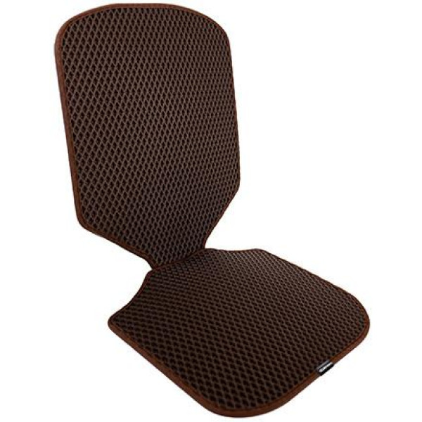 EVAtech Sitzschutz für Kindersitze - braun / braune Kanten