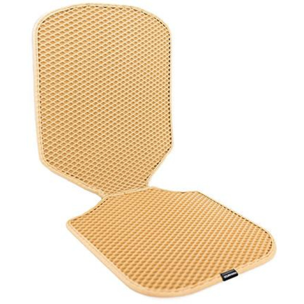 EVAtech Sitzschutz für Kindersitze - beige / beigefarbene Kanten