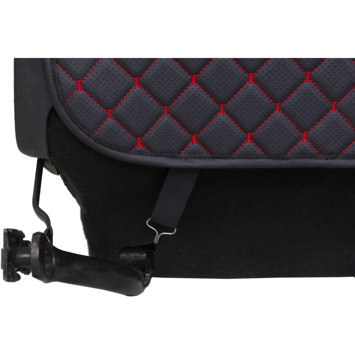 EVAtech ECO Kindersitz Rückenlehnen-Schutz 75x46 cm - schwarz / schwarze Kanten / rote Nähte EVAtech ECO Kindersitz Rückenlehnen-Schutz 75x46 cm - schwarz / schwarze Kanten / rote Nähte