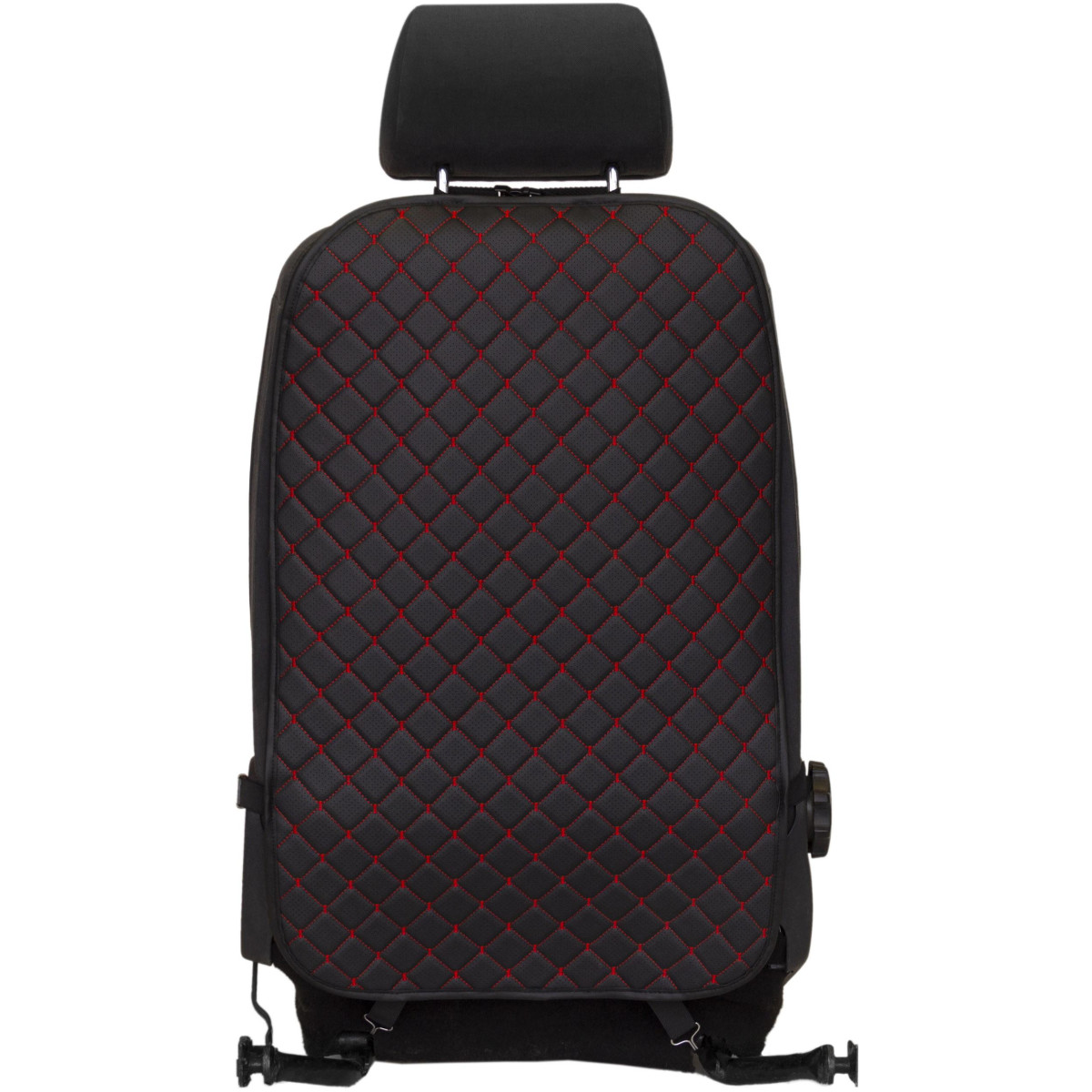 EVAtech ECO Kindersitz Rückenlehnen-Schutz 75x46 cm - schwarz / schwarze Kanten / rote Nähte EVAtech ECO Kindersitz Rückenlehnen-Schutz 75x46 cm - schwarz / schwarze Kanten / rote Nähte