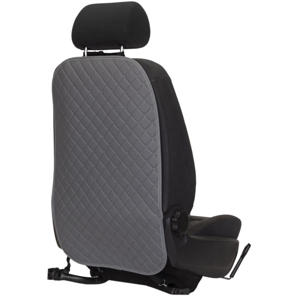 EVAtech ECO Kindersitz Rückenlehnen-Schutz 75x46 cm - grau / graue Kanten / graue Nähte