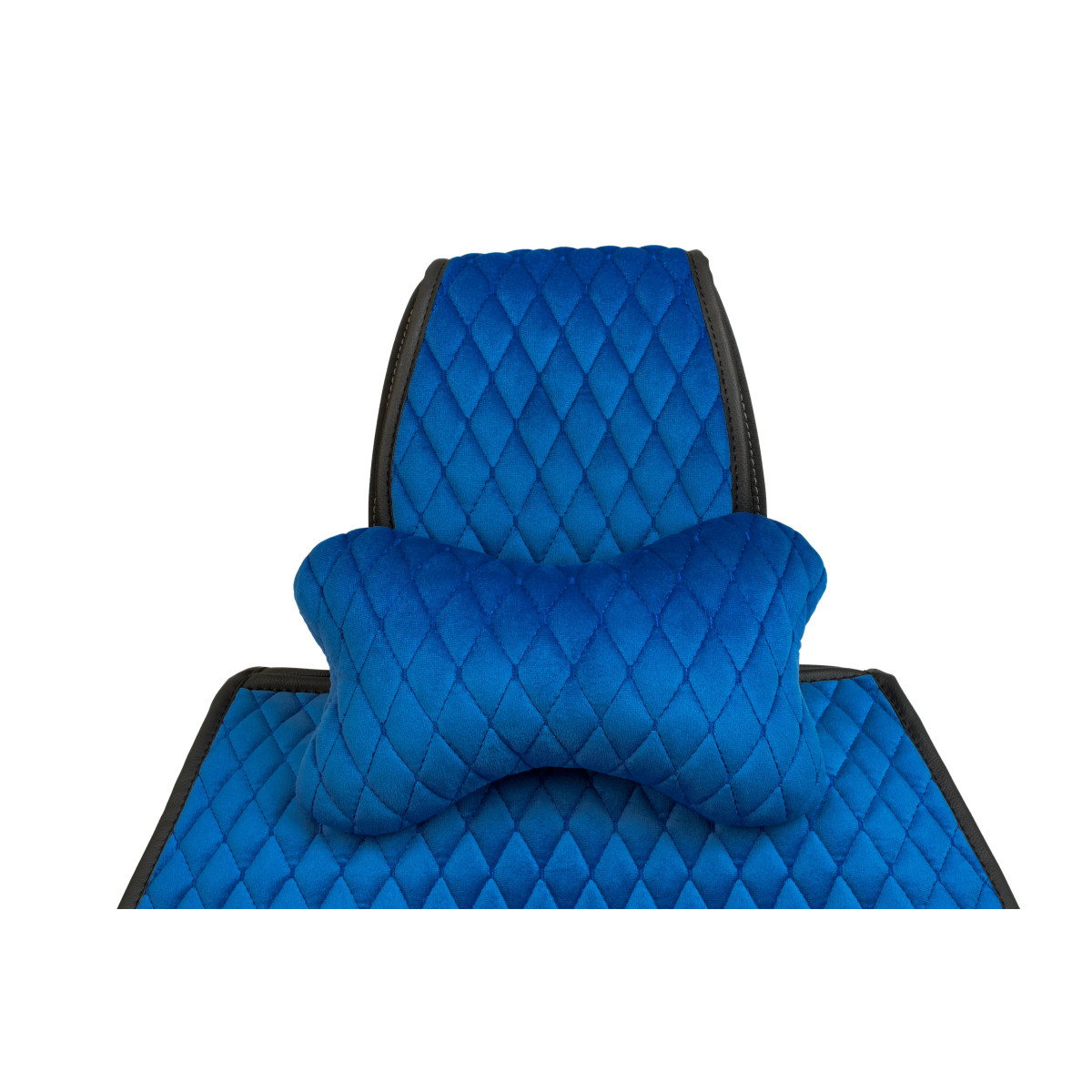 EVAtech Auto-Nackenkissen 27x16 cm - blau / blaue Nähte EVAtech Auto-Nackenkissen 27x16 cm - blau / blaue Nähte
